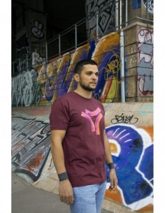 T-shirt col rond en 100% coton