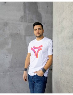 T-shirt col rond en 100% coton