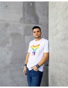 T-shirt col rond en 100% coton